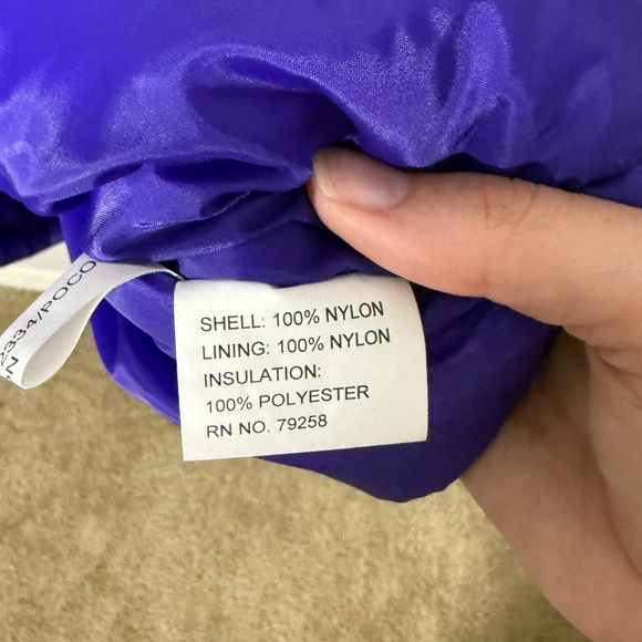 Vintage CB Sports Women’s Jacket Purple Nylon Full Zip Size 6 - Picture 5 of 6